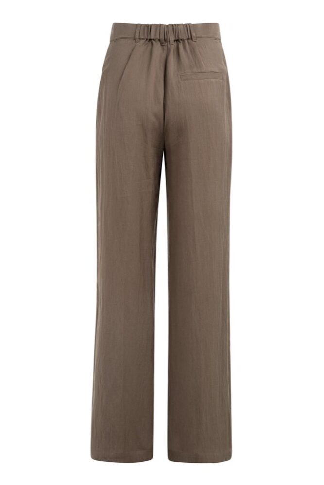 YAYA - Nohavice s elastickým pásom - washed brown