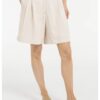 YAYA - Nohavice krátke - bermudy s elastickým pásom - cloud creme white