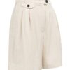 YAYA - Nohavice krátke - bermudy s elastickým pásom - cloud creme white