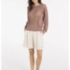 YAYA - Nohavice krátke - bermudy s elastickým pásom - cloud creme white
