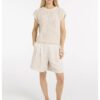 YAYA - Nohavice krátke - bermudy s elastickým pásom - cloud creme white