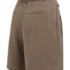 YAYA - Nohavice krátke - bermudy s elastickým pásom - washed brown