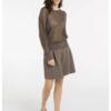 YAYA - Nohavice krátke - bermudy s elastickým pásom - washed brown