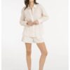 YAYA - Jerseyové šortky s cargo vreckami a elastickým pásom - cloud creme white
