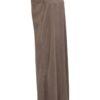 YAYA - Šaty s krčenou textúrou a výstrihom do V - washed brown