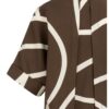 krátkymi rukávmi a golierom typu polo - chocolate martini brown dessin