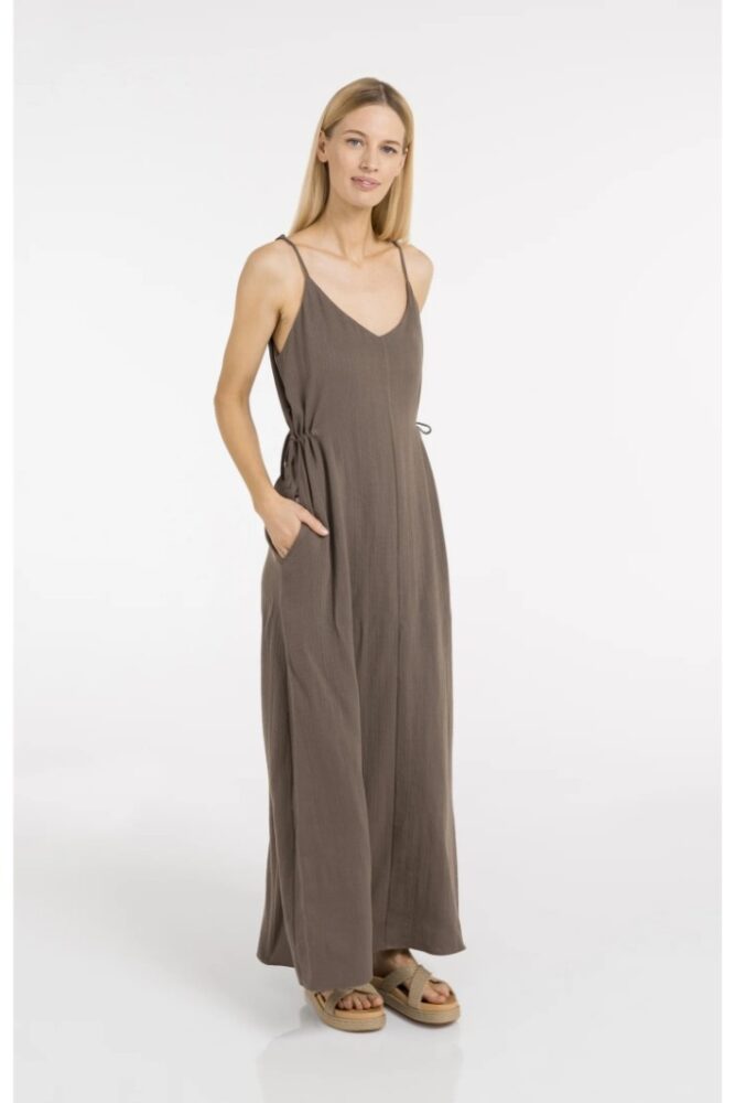 YAYA - Šaty na ramienka - washed brown