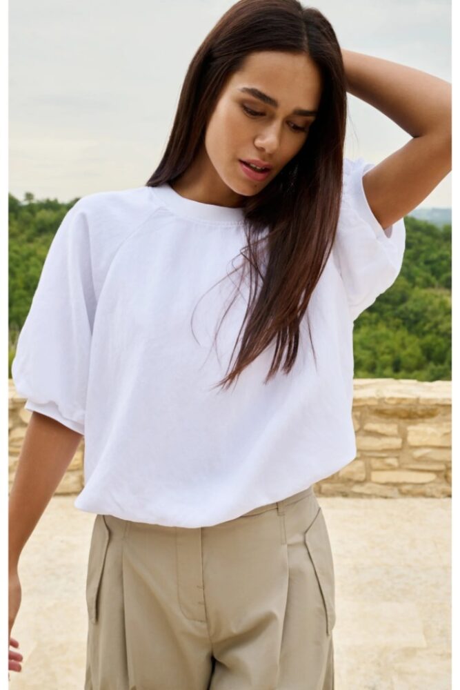 YAYA - Top balónový - pure white