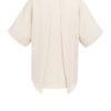 YAYA - Top s krátkymi rukávmi a golierom typu polo - cloud creme white
