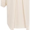 YAYA - Top s krátkymi rukávmi a golierom typu polo - cloud creme white