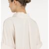 YAYA - Top s krátkymi rukávmi a golierom typu polo - cloud creme white