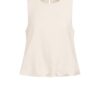 YAYA - Top balónový bez rukávov - cloud creme white