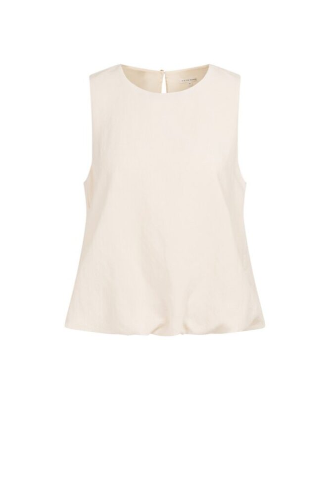 YAYA - Top balónový bez rukávov - cloud creme white