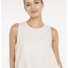 YAYA - Top balónový bez rukávov - cloud creme white