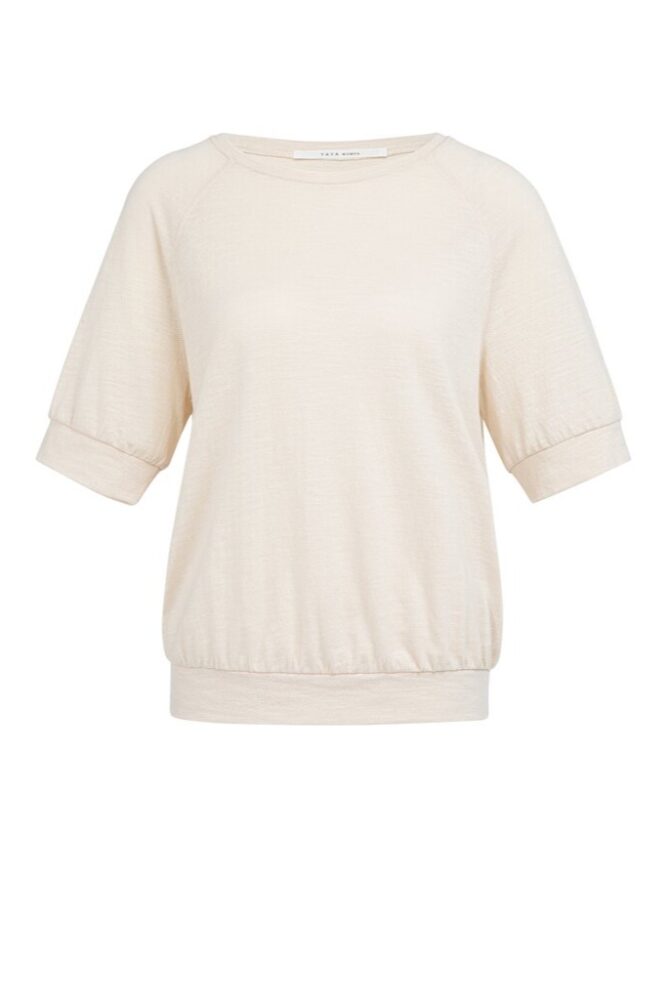 YAYA - Top džerzejový s raglanovými rukávmi - cloud creme white