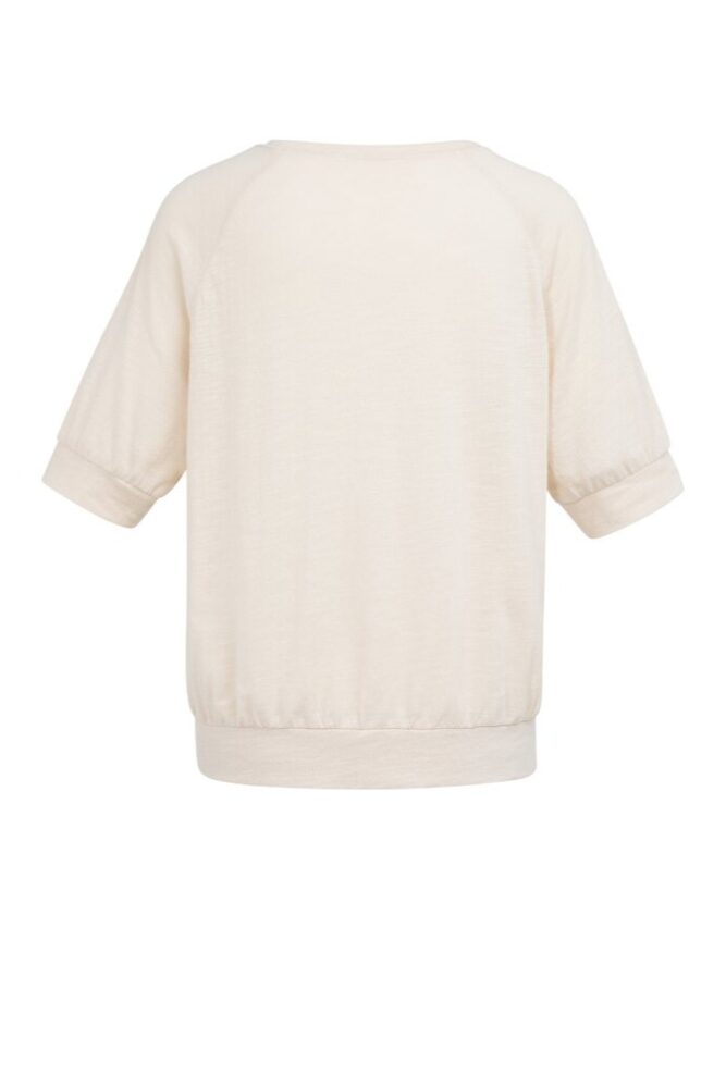 YAYA - Top džerzejový s raglanovými rukávmi - cloud creme white
