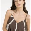 YAYA - Top na ramienka so vzorom - chocolate martini brown dessin