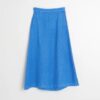 indi cold - Sukňa ľanová dlhá Azul Britanico - azul britanico