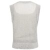 YAYA - Top z úpletu so spodnou vrstvou - light grey melange