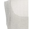 YAYA - Top z úpletu so spodnou vrstvou - light grey melange