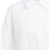 YAYA - Blúzka so širokými rukávmi a pletenými detailmi - pure white