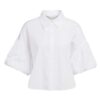 YAYA - Blúzka s objemnými balónovými rukávmi - pure white