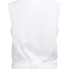 YAYA - Blúzka bez rukávov s elastickým lemom - pure white