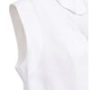 YAYA - Blúzka bez rukávov s elastickým lemom - pure white