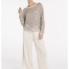 YAYA - Nohavice voľné s ozdobným prešitím - cloud creme white