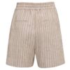 YAYA - Pruhované šortky s elastickým pásom - safari brown dessin