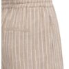 YAYA - Pruhované šortky s elastickým pásom - safari brown dessin
