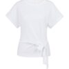 YAYA - Top s ozdobným viazaním - pure white