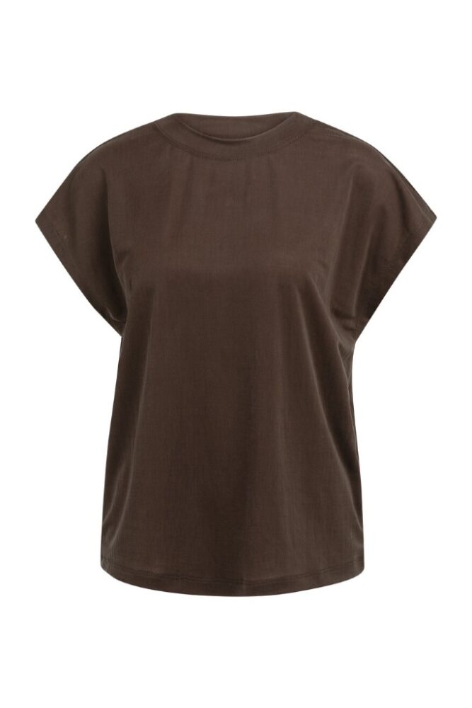 YAYA - Top s okrúhlym výstrihom - aubergine purple