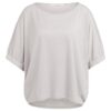 YAYA - Top s lodičkovým výstrihom a elastickými manžetami - alabaster gray