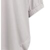 YAYA - Top s lodičkovým výstrihom a elastickými manžetami - alabaster gray