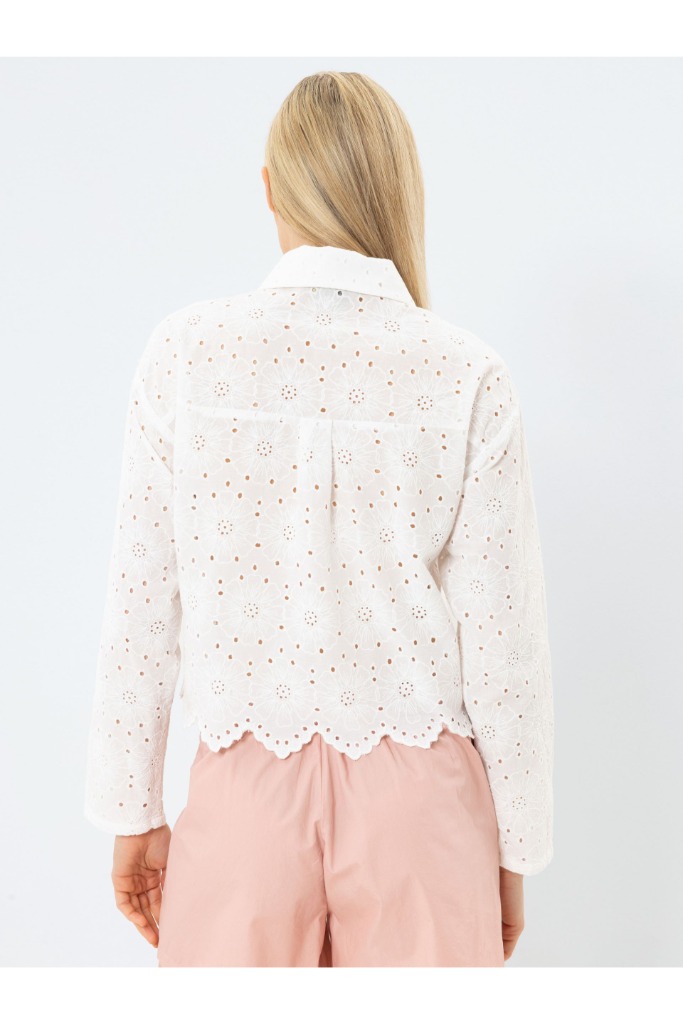 Herrlicher - Košeľa madeirová - off white