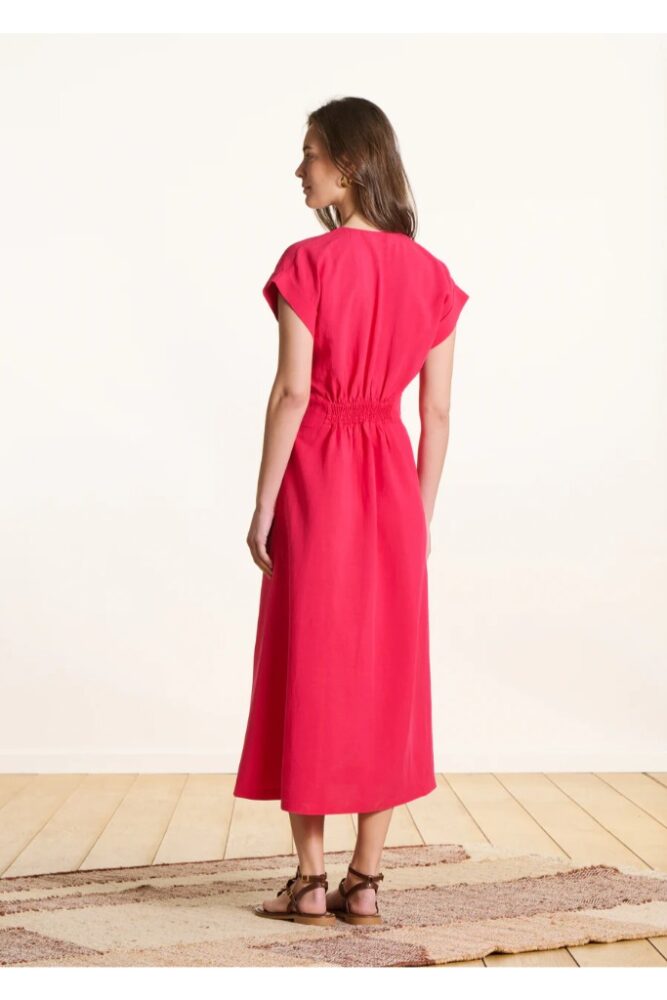 La Fée Maraboutée - Dlhé zavinovacie šaty Fresa Fuchsia - fushia