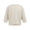 YAYA - Jemný sveter s výstrihom do V a 3/4 rukávmi - beige melange