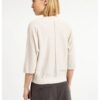 YAYA - Jemný sveter s výstrihom do V a 3/4 rukávmi - beige melange