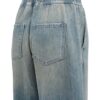 YAYA - Džínsové nohavice so širokými nohavicami a šnúrkou v páse - mid blue denim