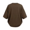 YAYA - Oversize top z jemného úpletu s balónovým zadným dielom - slate black brown melange
