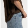 YAYA - Oversize top z jemného úpletu s balónovým zadným dielom - slate black brown melange