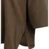 YAYA - Oversize top z jemného úpletu s balónovým zadným dielom - slate black brown melange