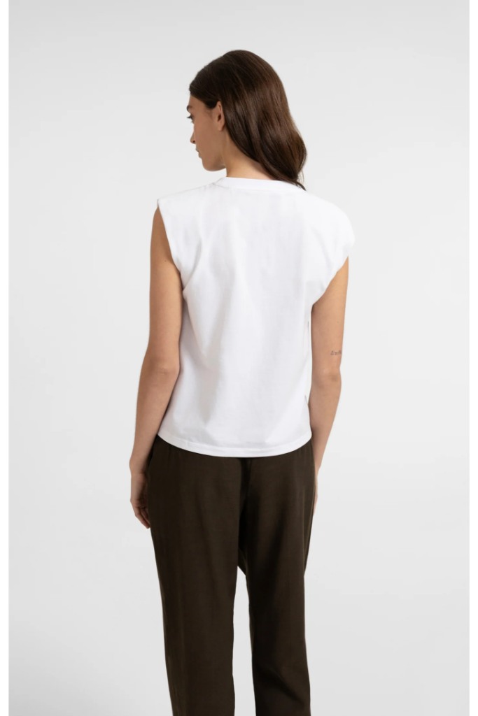 YAYA - Dvojvrstvový top bez rukávov so šatkou - slate black brown dessin